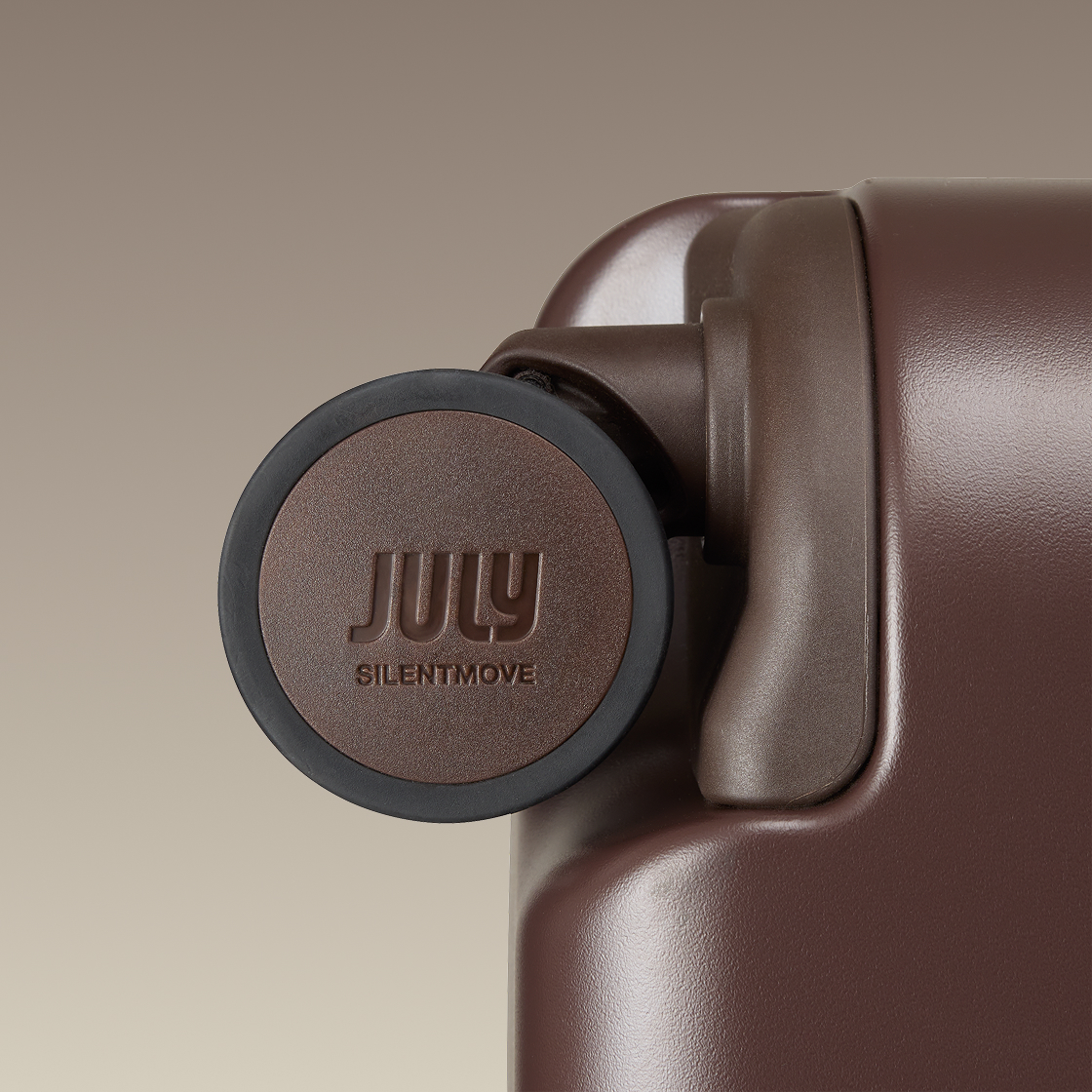Close-up of a July SilentMove spinner wheel
