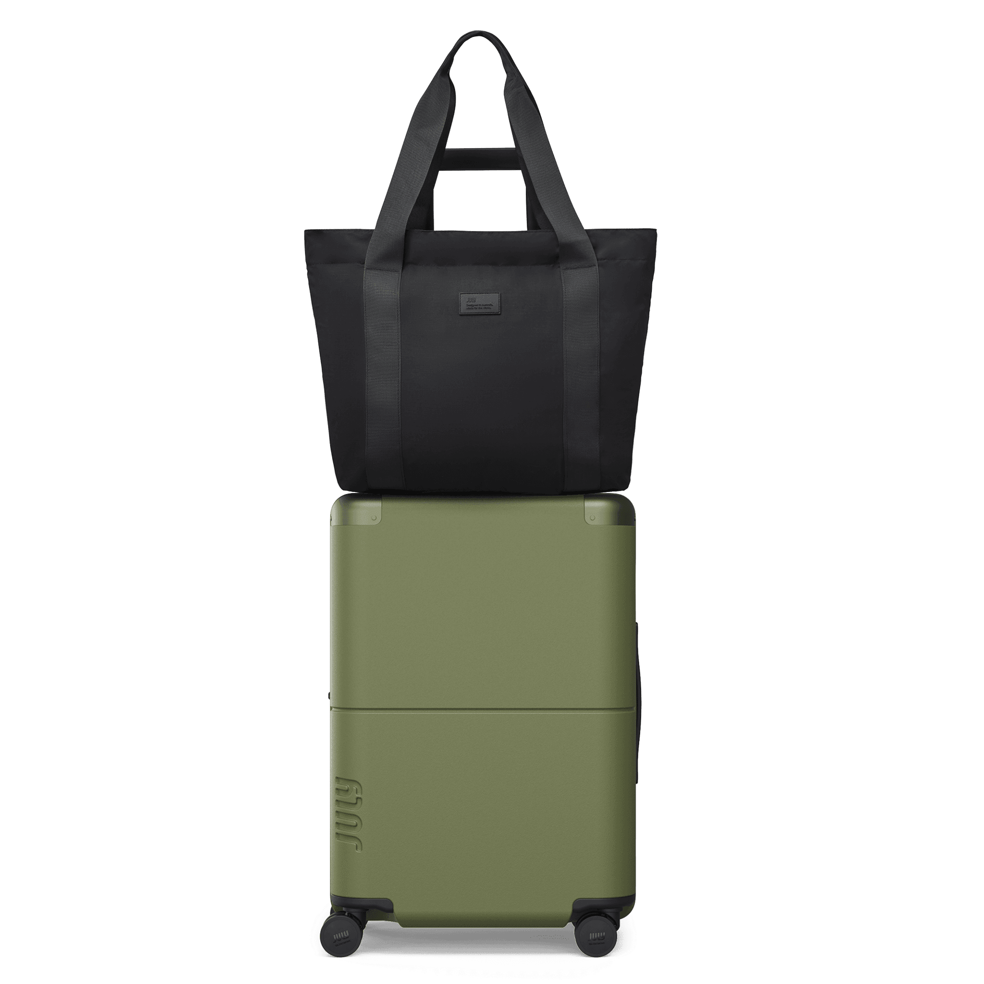 Carry On Max in Moss with packable travel tote