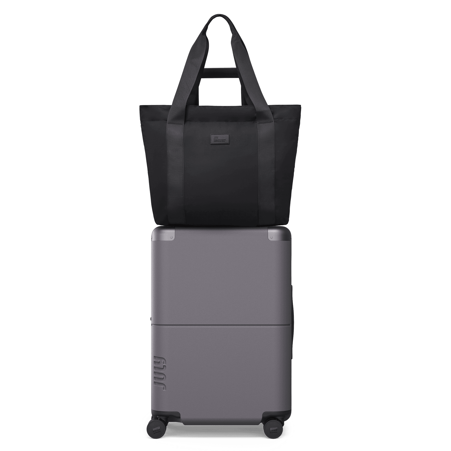 Carry On Max in Shadow with packable travel tote